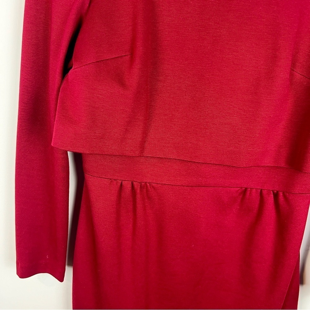 Trina Turk Long Sleeve Maroon Dress size 6 - Picture 3 of 9